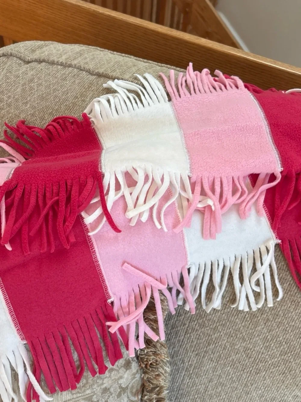 GAP Kids Pink Fringe Scarf